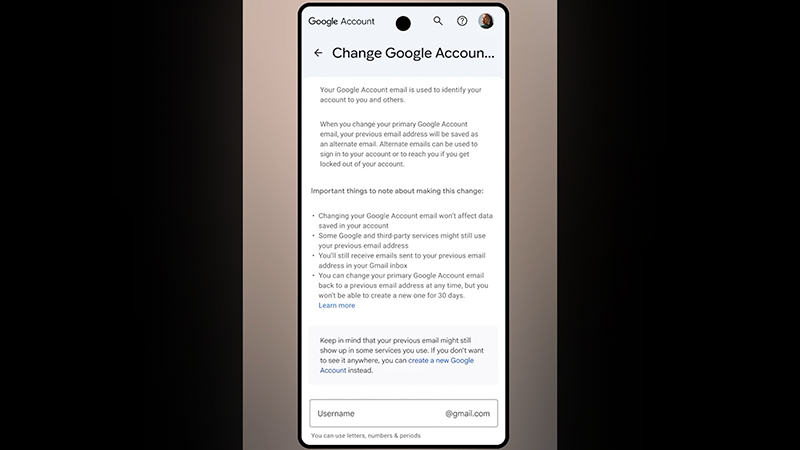 Google เปิดให้เราสามารถเปลี่ยนชื่อ Gmail ได้แล้ว โดยที่ข้อมูลไม่หาย ยังใช้งานต่อได้เหมือนเดิม 