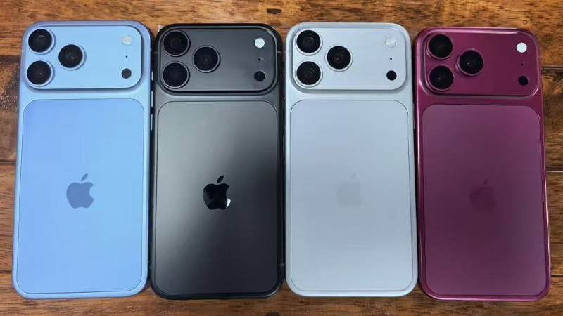 หลุดภาพเครื่องดัมมี่ iPhone 18 Pro เผยให้เห็น 4 สีใหม่สีแดงเข้ม 