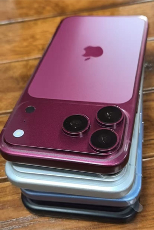 หลุดภาพเครื่องดัมมี่ iPhone 18 Pro เผยให้เห็น 4 สีใหม่สีแดงเข้ม 