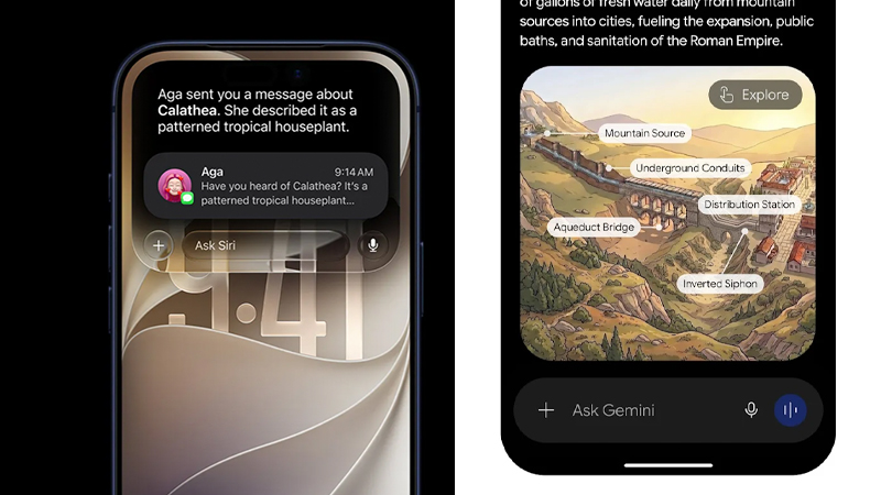 เทียบความต่างระหว่าง Siri AI vs Gemini บนมือถือ Android และ Apple มีความต่างกันแค่ไหน?