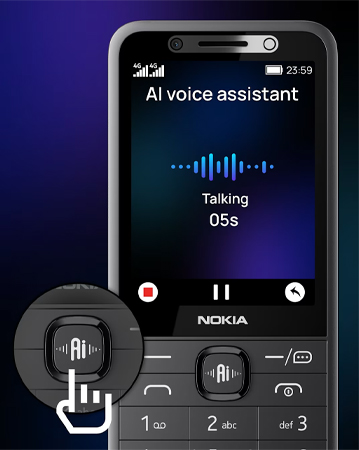 HMD เปิดตัว 4 มือถือปุ่มกดของ Nokia อัปเกรดรองรับ 4G พร้อมปุ่มลัดสั่งงานด้วย AI