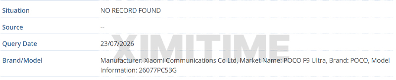 POCO F9 Ultra และ POCO F9 Pro ผ่านการรับรองแล้วหลายแห่ง เตรียมเปิดตัว Global เร็วๆ นี้