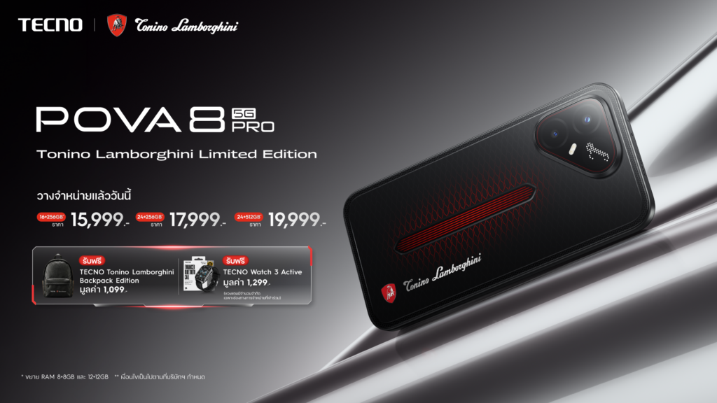 TECNO POVA 8 Pro 5G Tonino Lamborghini Limited Edition