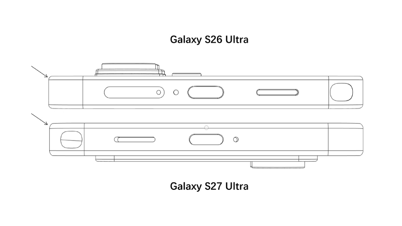Samsung Galaxy S27 Ultra จะปรับขอบเครื่องให้โค้งมนขึ้น พร้อมโมดูลกล้องดีไซน์ใหม่
