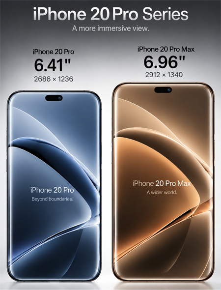 ลือดีไซน์ iPhone 20 Pro จอใหญ่ขึ้น ขอบโค้งรอบเครื่อง และอาจลดขนาด Dynamic Island ลงอีก