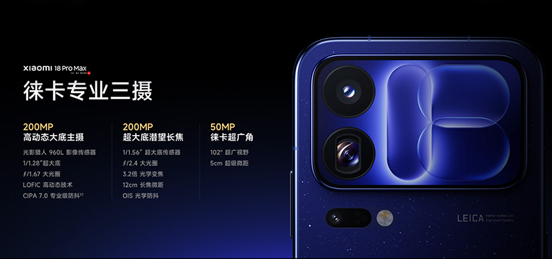 สเปค Xiaomi 18 Pro และ 18 Pro Max พร้อมชิป Snapdragon 8 Elite Extreme Gen 6 แบตสูงสุด 8,500mAh และจอหลัง 120Hz