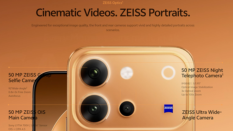 เผยสเปคเต็ม vivo V80 ก่อนเปิดตัวตุลาคมนี้ ได้จอ 144Hz กล้อง ZEISS 50MP และแบต 7,200mAh 