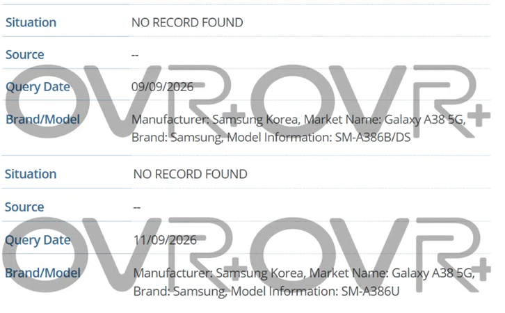 Samsung Galaxy A38 ผ่านรับรอง BIS ที่อาจลดสเปคจอและขึ้นราคา ก่อนเปิดตัวปี 2027 
