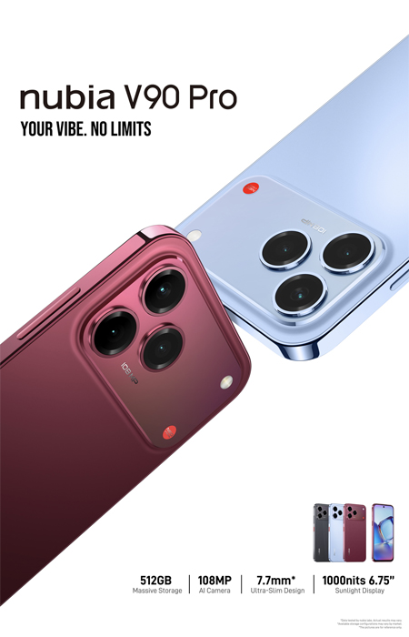 หลุดภาพ Nubia V90 Pro ดีไซน์ iPhone 18 Pro สเปค ราคา